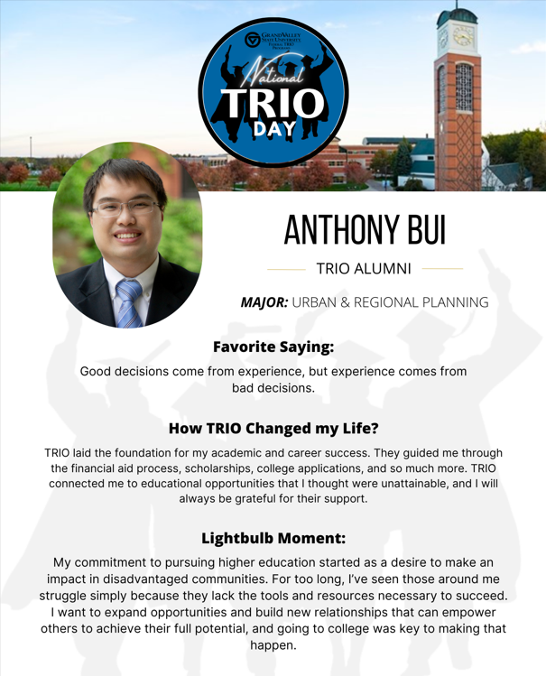 Alumni Spotlight - Anthony Bui